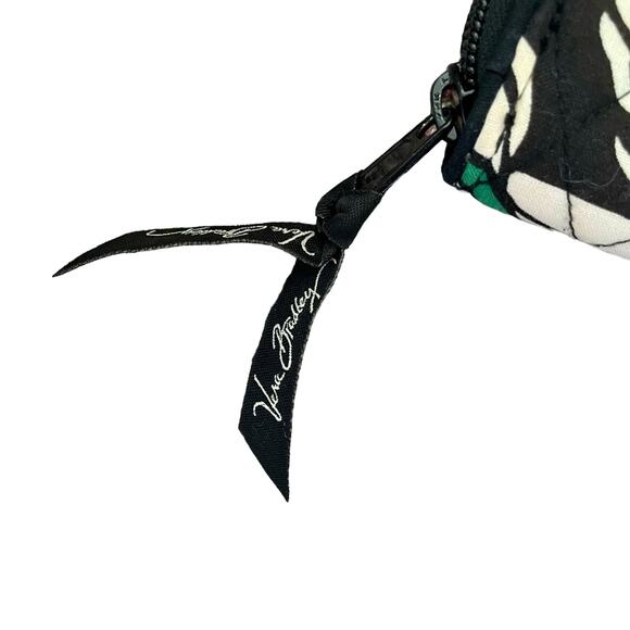 πVera Bradley Georgia Imperial Rose Wallet RFID 21206-D18 Black/Cream/Emerald - Picture 5 of 10